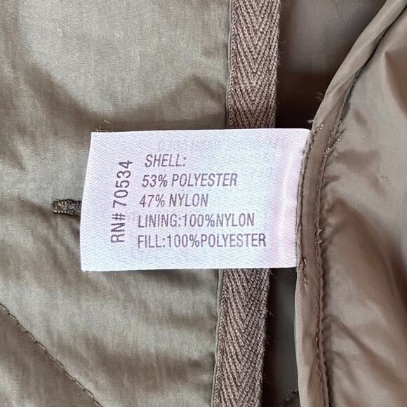 Orvis 1856 Quilted Liner Jacket Lightweight Chore Barn Olive Womens Medium - Picture 4 of 10